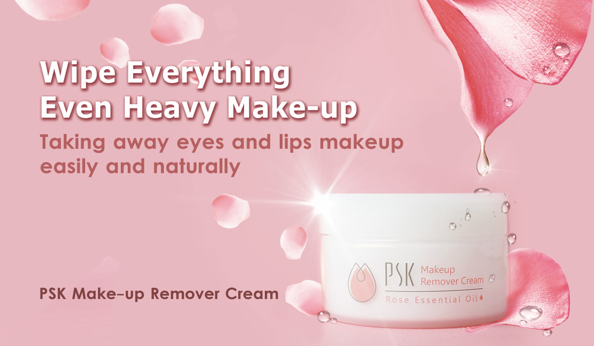 PSK Makeup remover taking away eyes and lips makeup easily and naturally